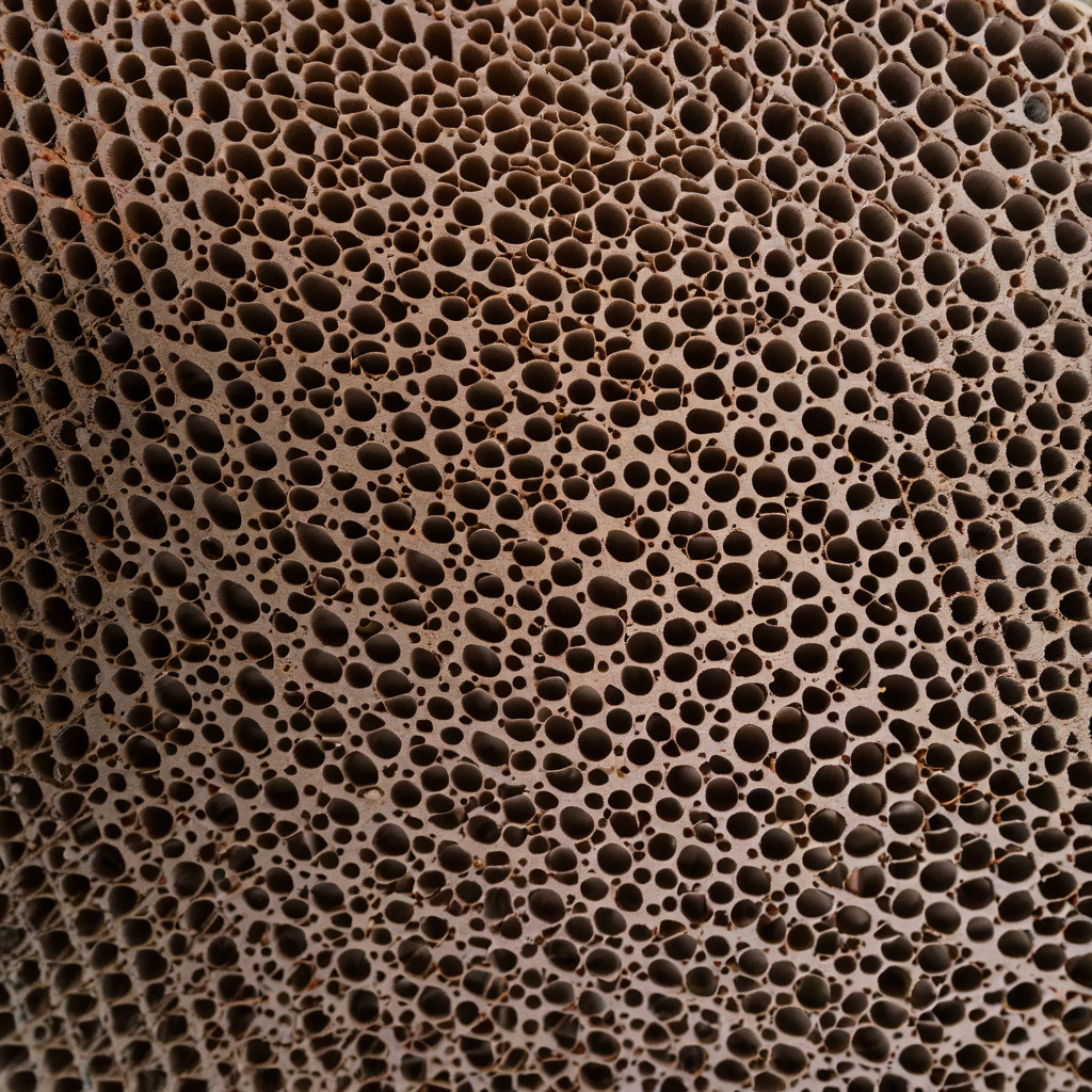 A heavily clogged air filter discovered during vehicle diagnostics Clogged air filter during workshop inspection