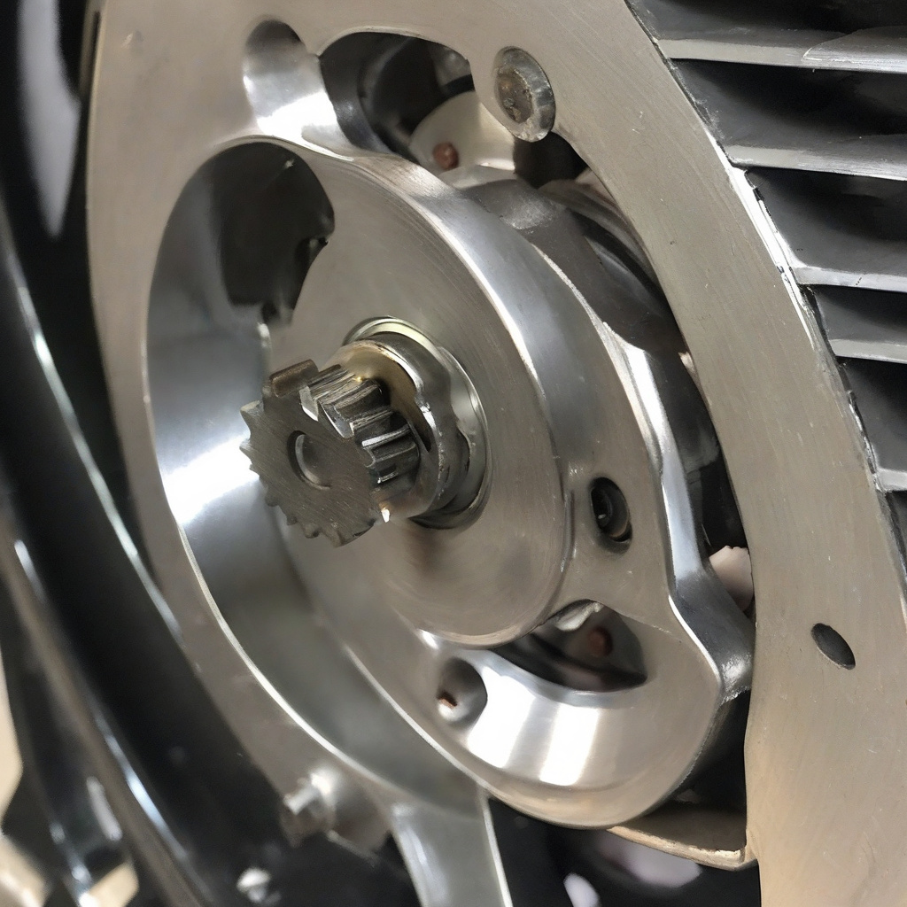 Driver responding to dash warning after engine rattle