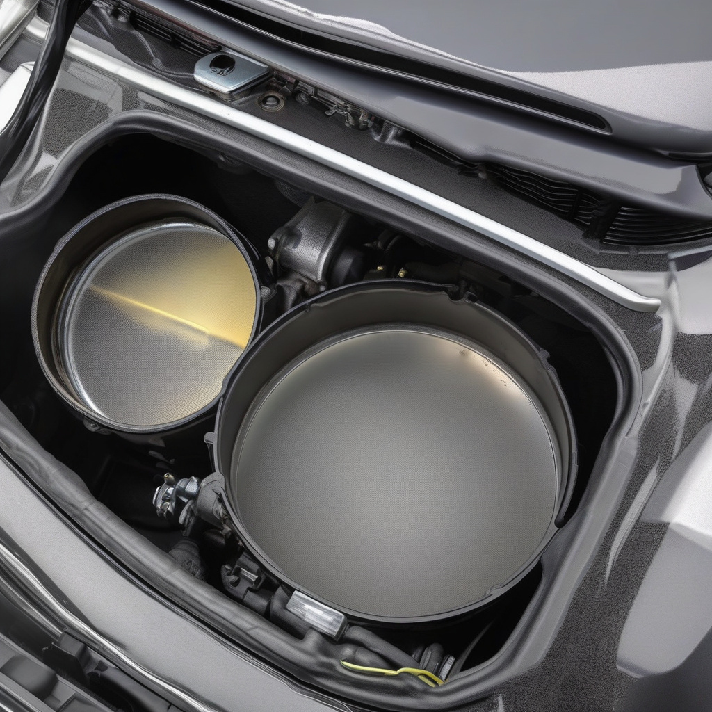 Backfire aftermath on a catalytic converter