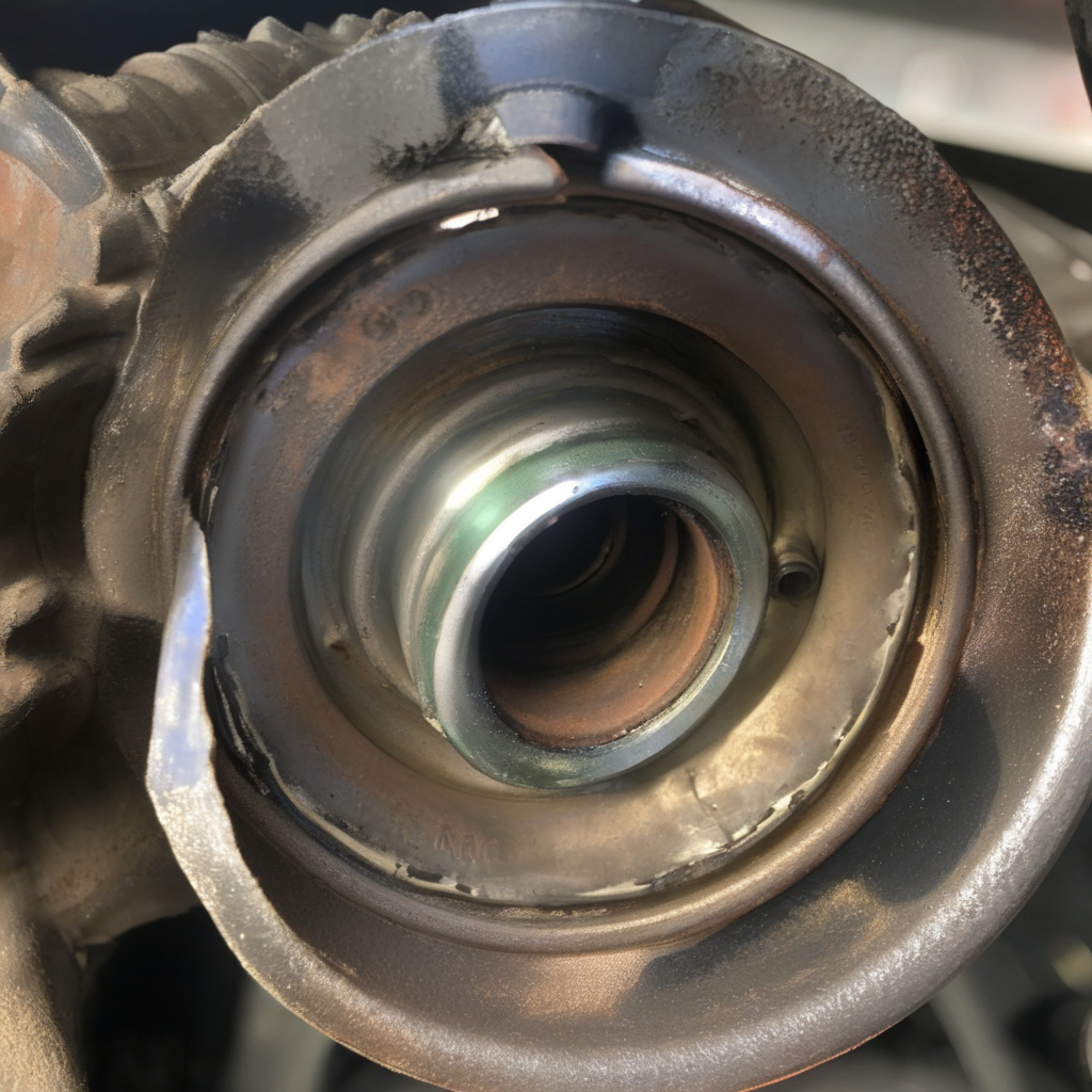 Mechanic diagnosing misfire as a cause of vibration under acceleration