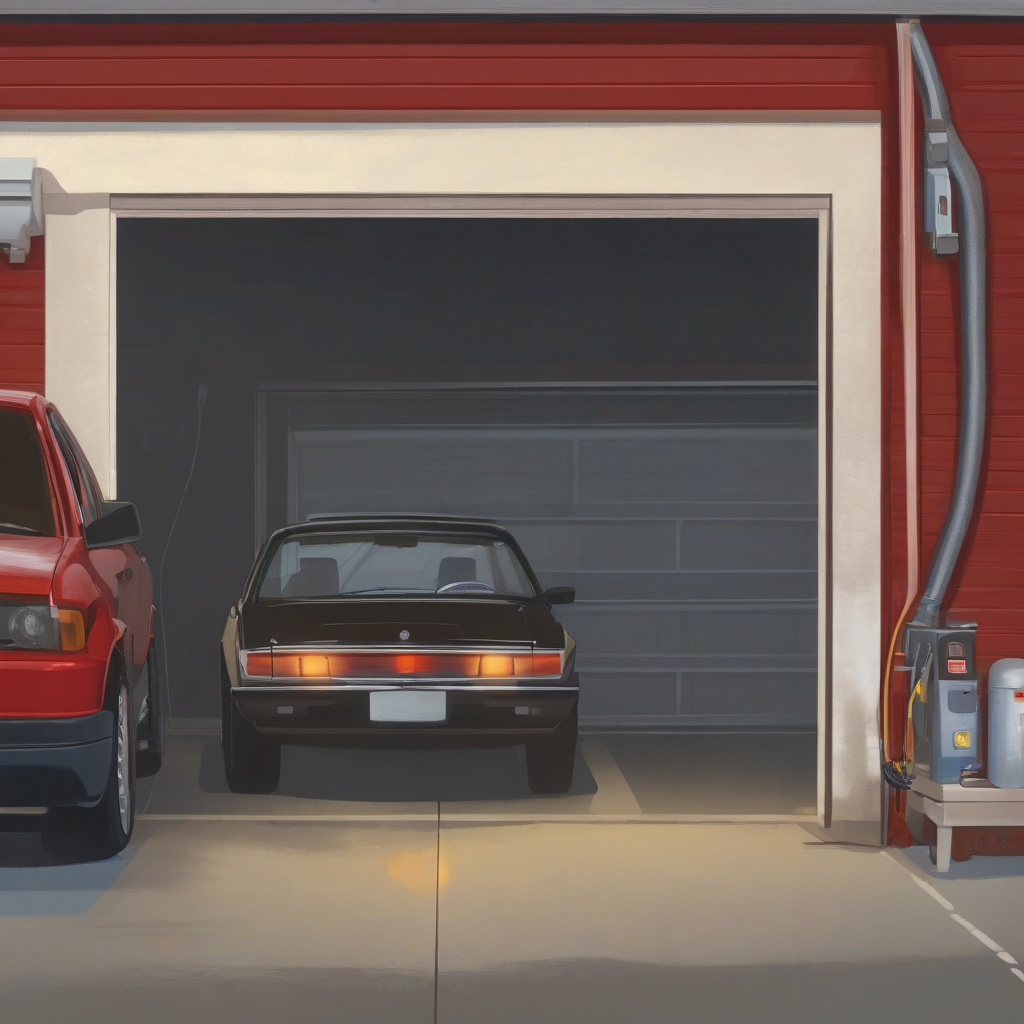Mechanic using diagnostic scanner to check engine warning