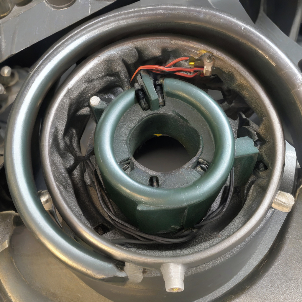 Mechanic methodically checking engine sensors while hot Mechanic testing heated engine components