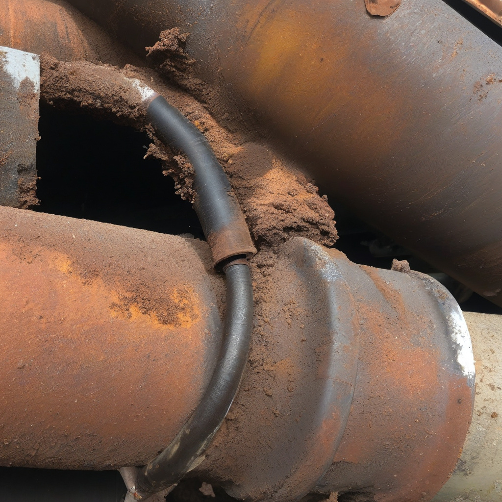 Driver responding to vehicle exhaust leak emergency
