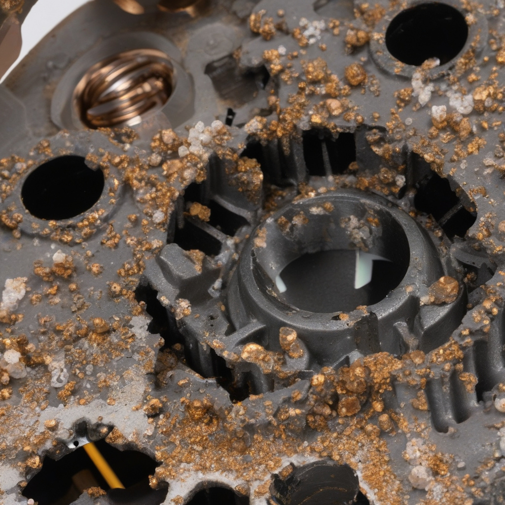 Close-up of dashboard indicator lights