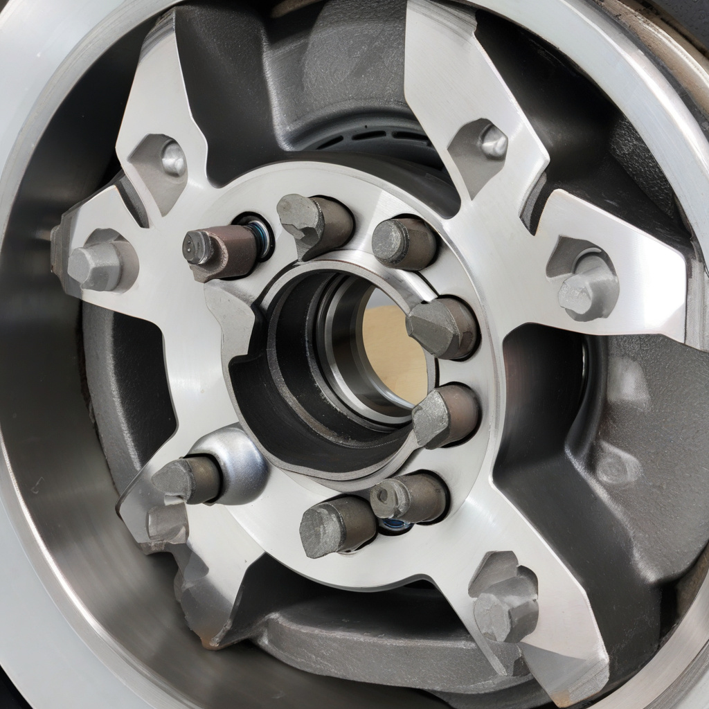 Mechanic using diagnostic scanner on modern hybrid SUV