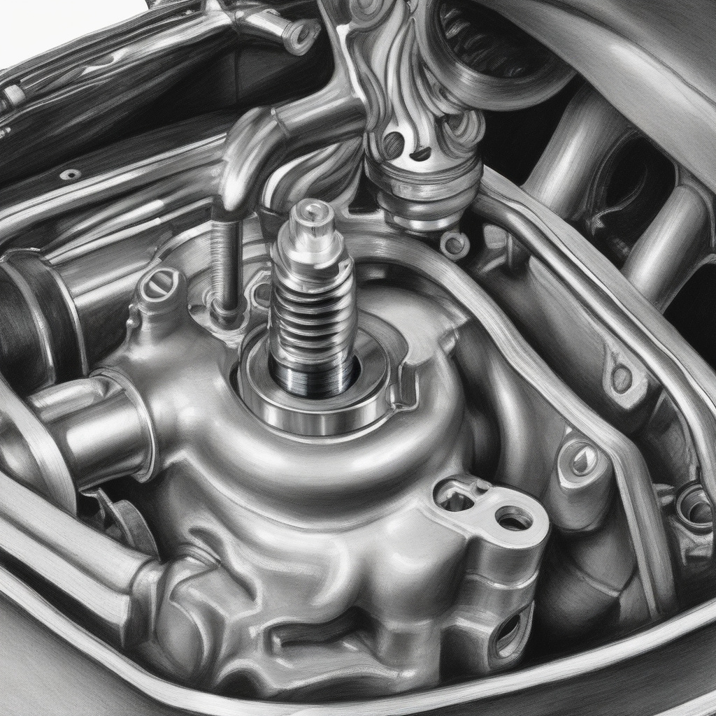 Mechanic checking power steering fluid reservoir