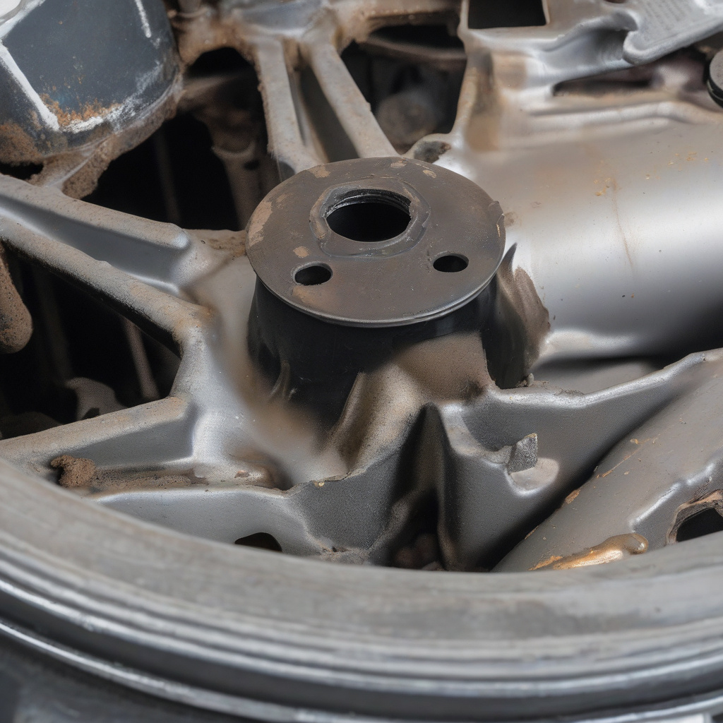 mechanic inspecting brake components for hydraulic leaks during diagnostic check