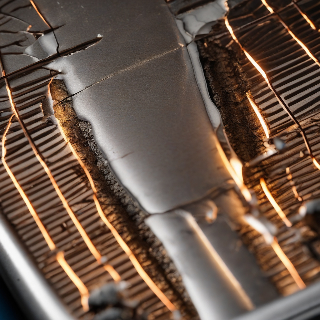 Mechanic diagnosing diesel engine warning fault