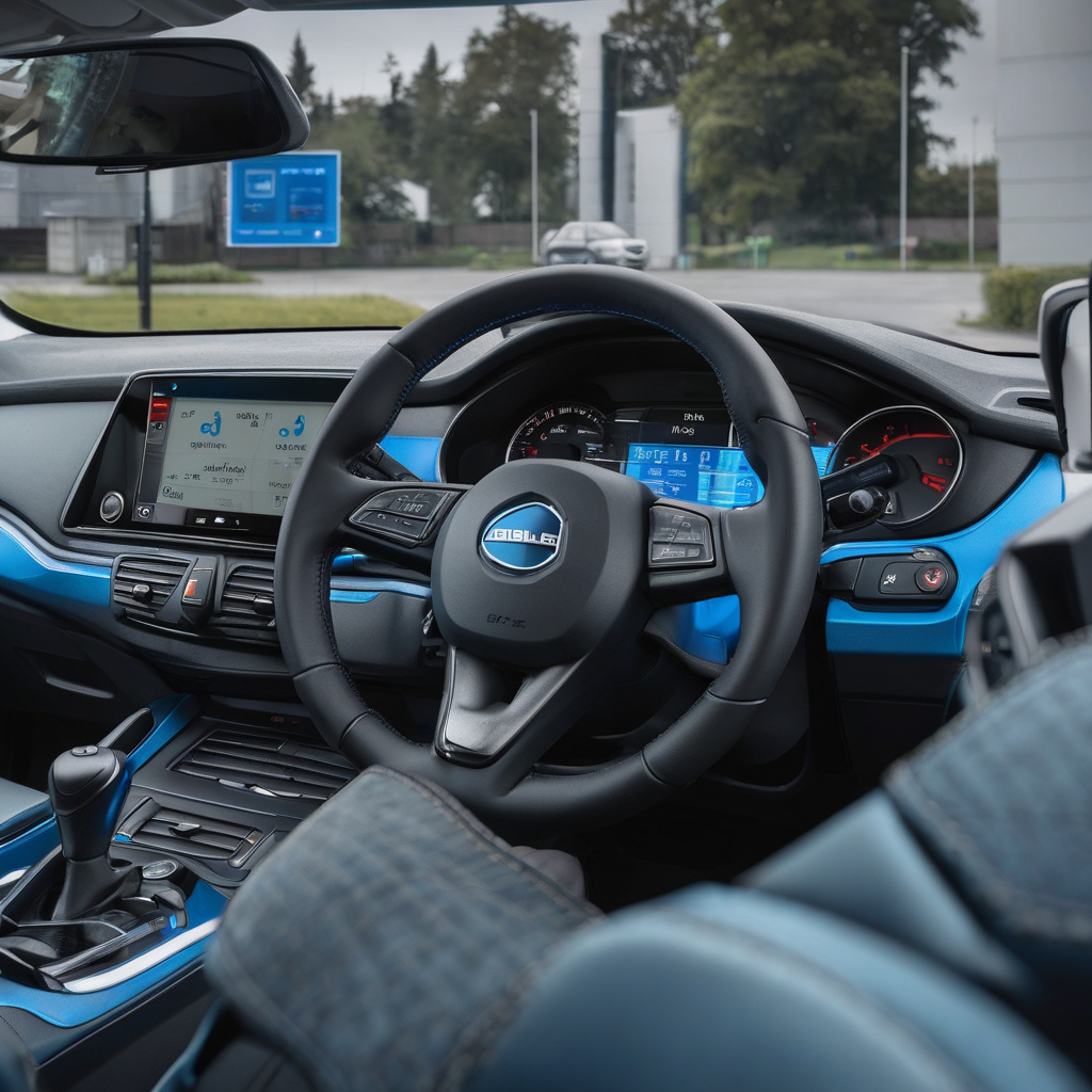 A diesel engine bay showing AdBlue filler cap