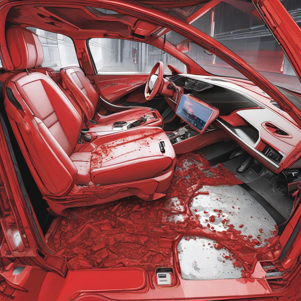 Electric vehicle dashboard with warning light illuminated, indicating diagnostic alert