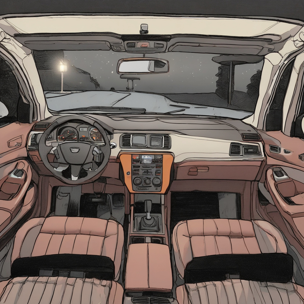 A mechanic scans a vehicle's onboard diagnostics after a driver reports intermittent warning lights