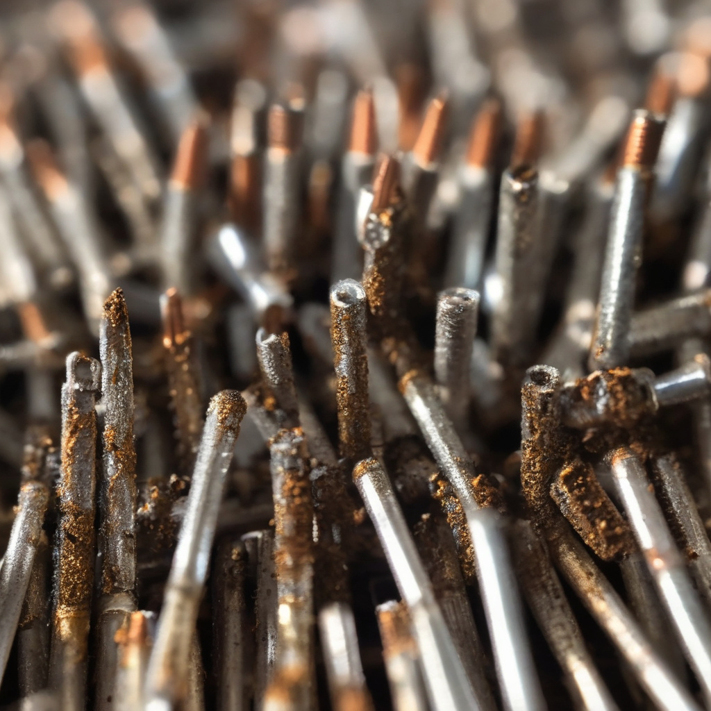Close-up of a corroded wheel-speed sensor responsible for intermittent ABS warnings