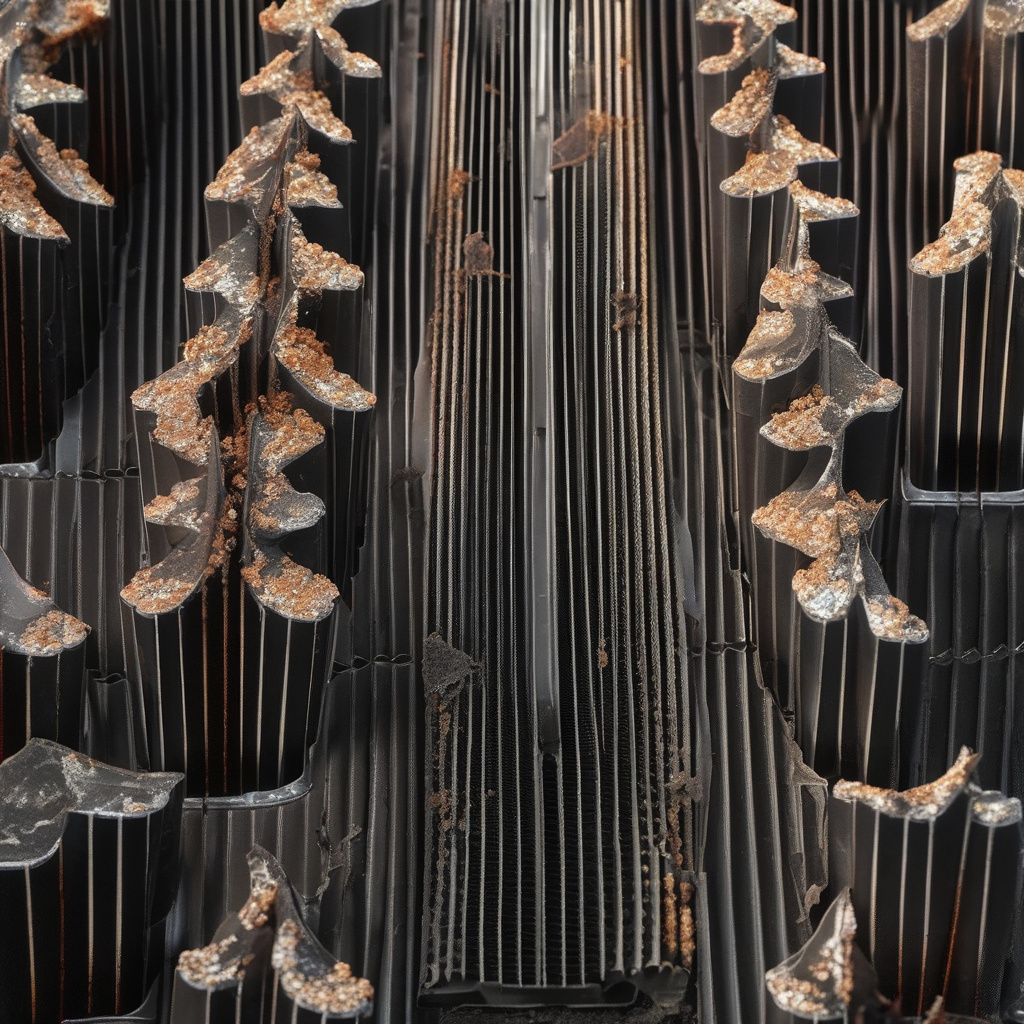 Driver performing basic under-hood checks for overheating