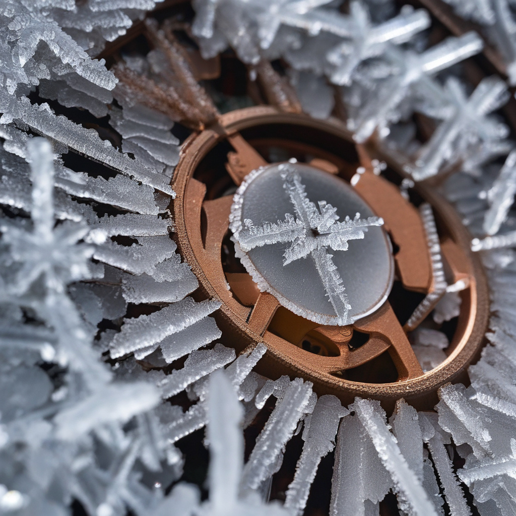 Dashboard snowflake warning - a crucial winter safety alert Snowflake light illuminated on a dashboard, signaling temperature concerns