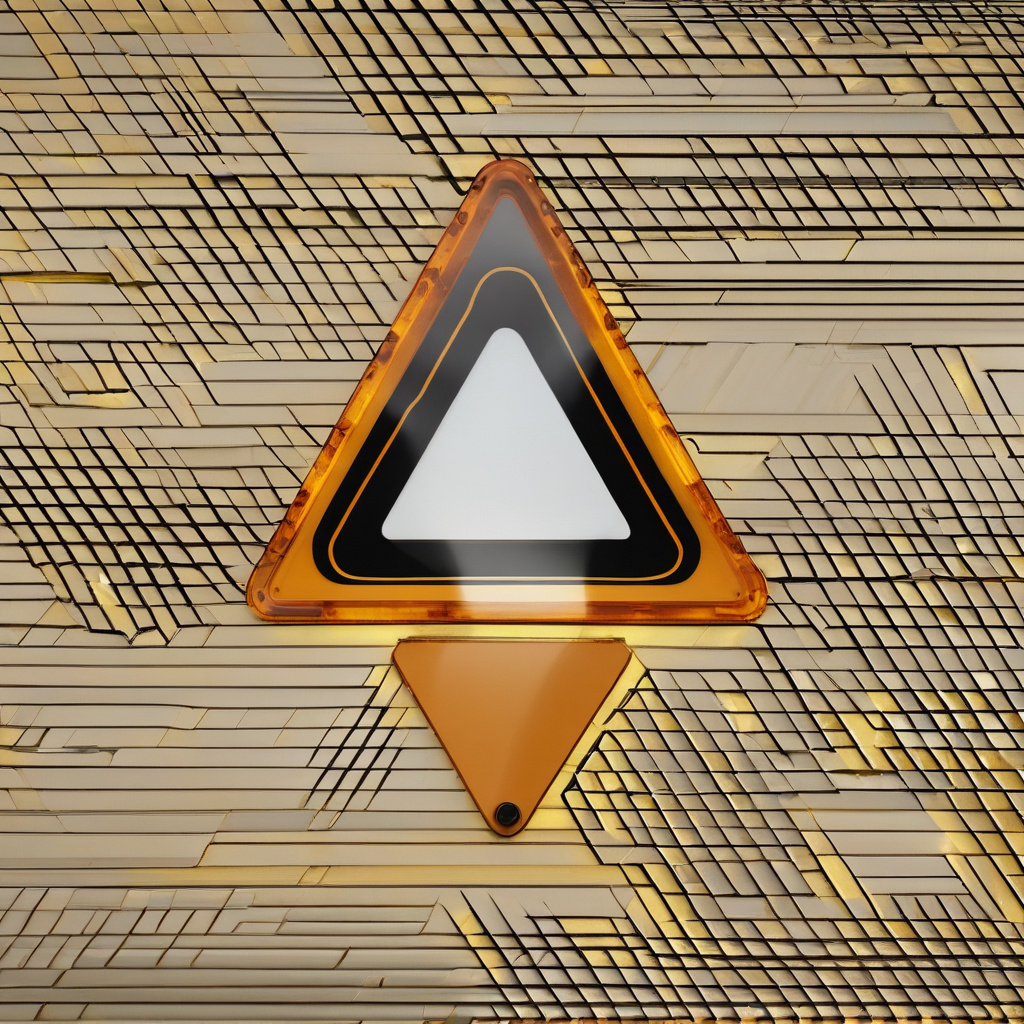 Vehicle dashboard with yellow warning triangle, diagnostic context