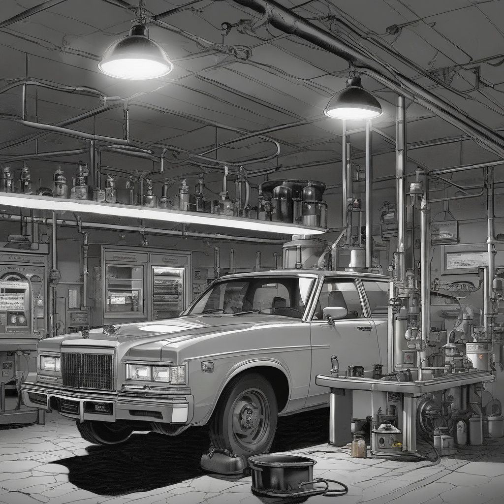 Mechanic inspecting engine sensors after oil change