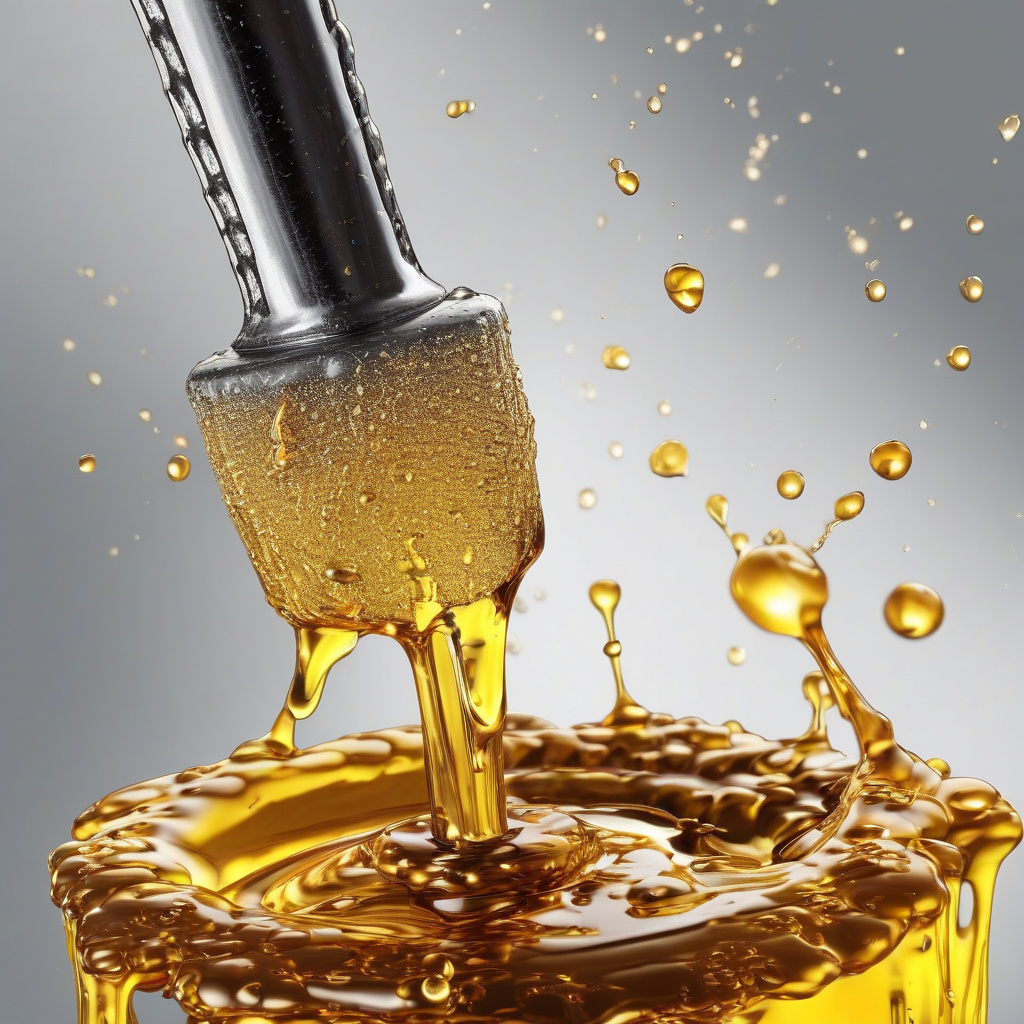 Close-up of engine plug connections after oil service