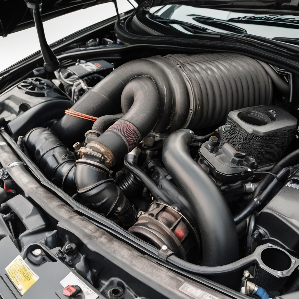 Driver checking oil level after check engine warning