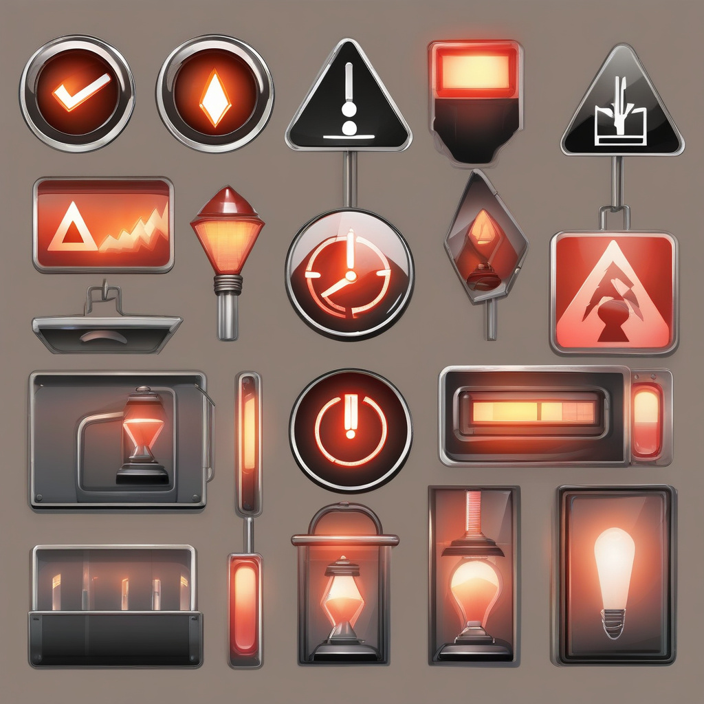 Engine warning light illuminated, critical for vehicle diagnostics