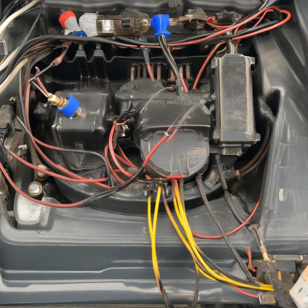 Vehicle parked roadside after critical dashboard alert