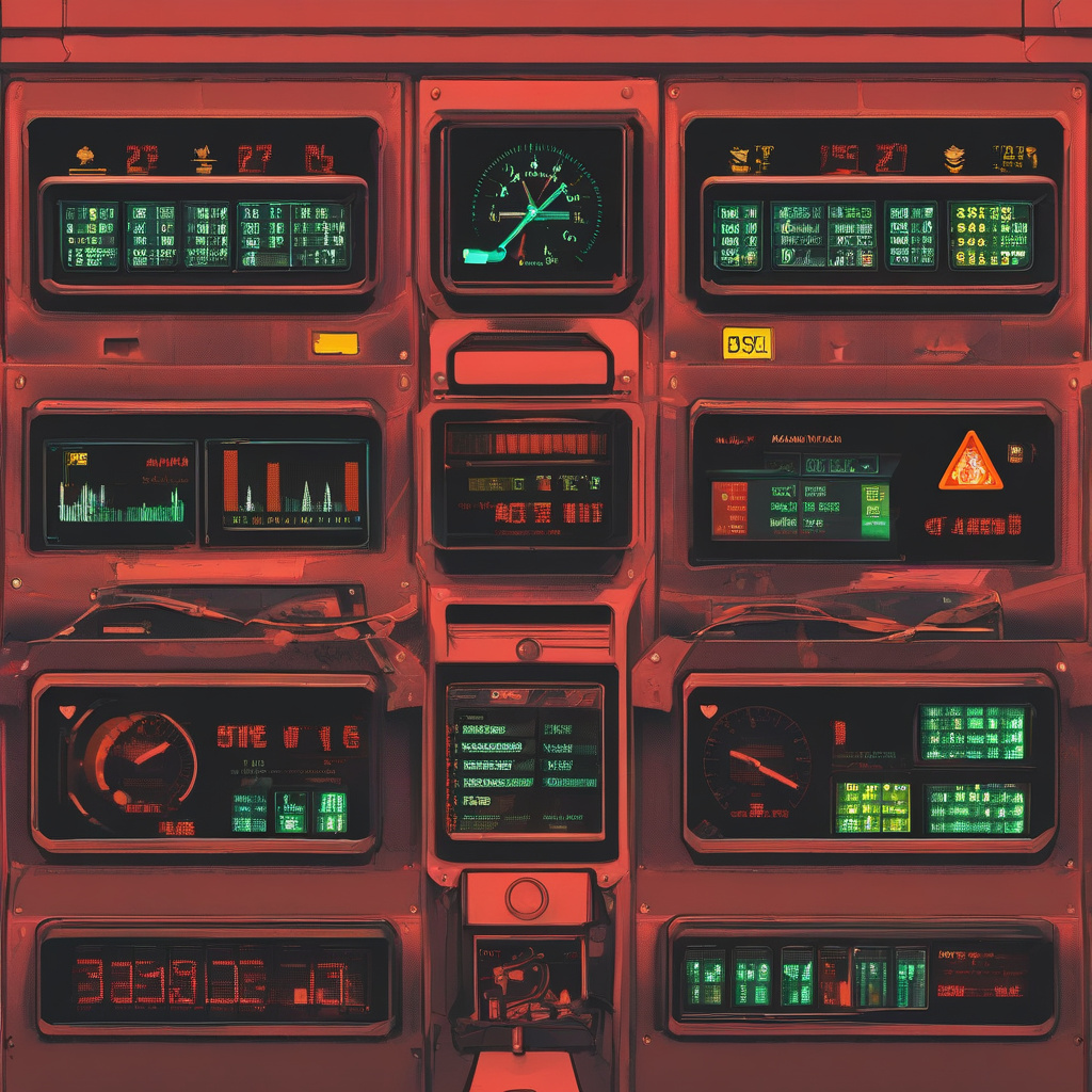 Cluster of warning lights during city commuting