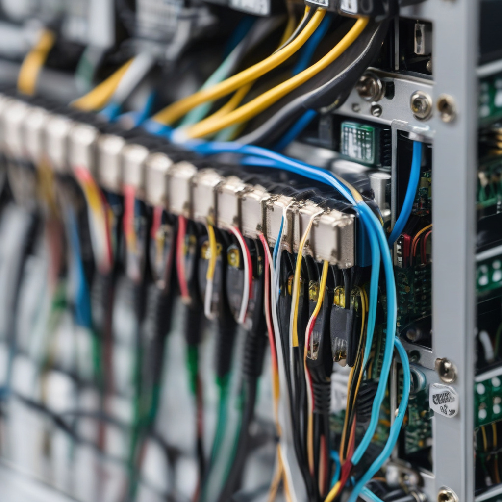 External view of a mechanic inspecting under the hood for electrical faults